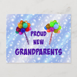 Proud New Grandföräldrar Vykort