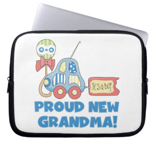 Proud New Grandma Det är en pojkgåva Laptop Fodral