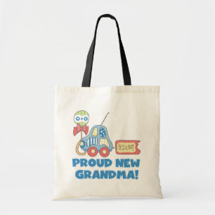 Proud New Grandma-it är Boy Tshirts and Gifts Tygkasse