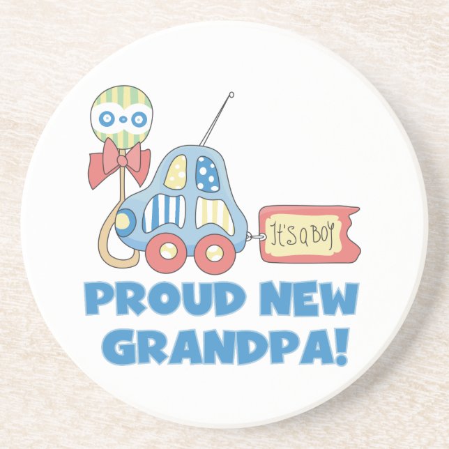 Proud New Grandpa Car Det är en pojkgåva Underlägg (Framsidan)