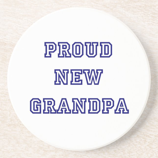 Proud New Grandpa Universiteten Text Gifts Underlägg (Framsidan)