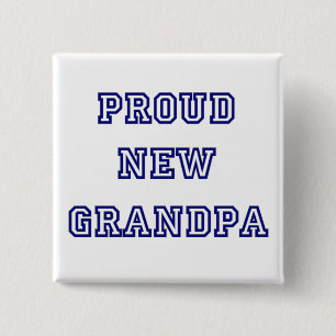 Proud New Grandpa-Universiteten Text Tshirts Knapp