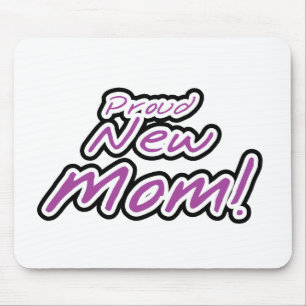 Proud New mamma Lila Text Tshirts and Gifts Musmatta
