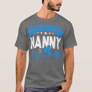 Proud New Nanny Det är en Gender Reveal Manar Wome T Shirt