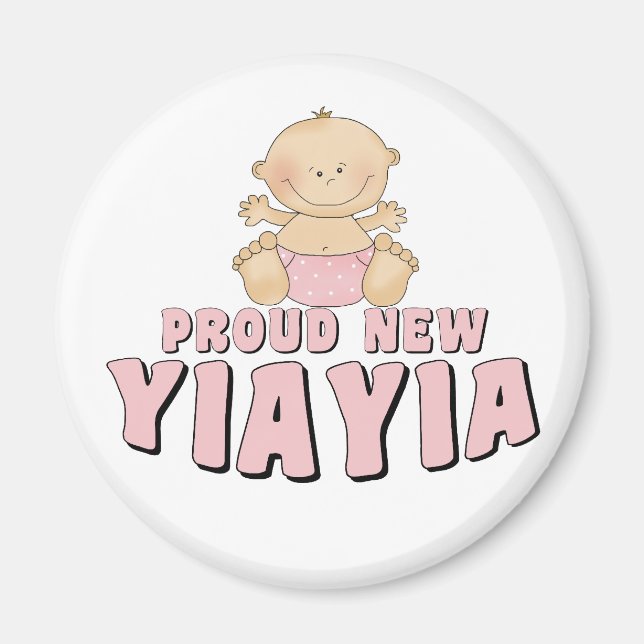 PROUD NEW YiaYia T-Shirt Magnet (Framsidan)