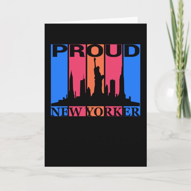 Proud New Yorker - New York Älskare Kort (Framsida)