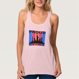 Proud New Yorker - New York Älskare Linne Med Racerback
