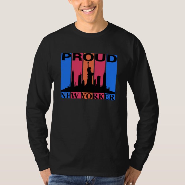 Proud New Yorker - New York Älskare T Shirt (Framsida)