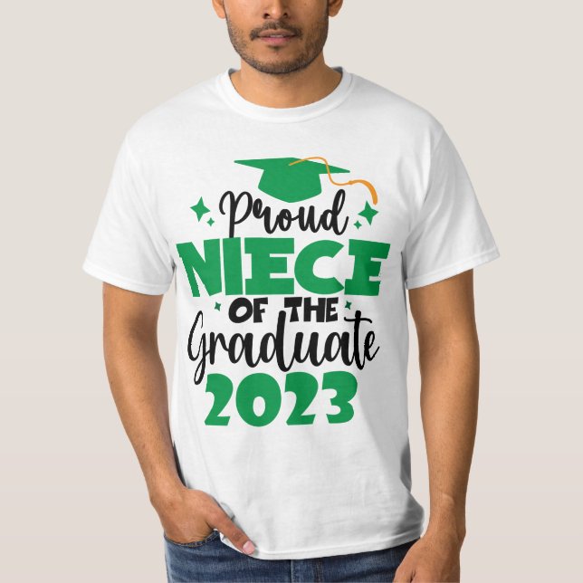 Proud NIECE av Roligt 2023-klass T Shirt (Framsida)