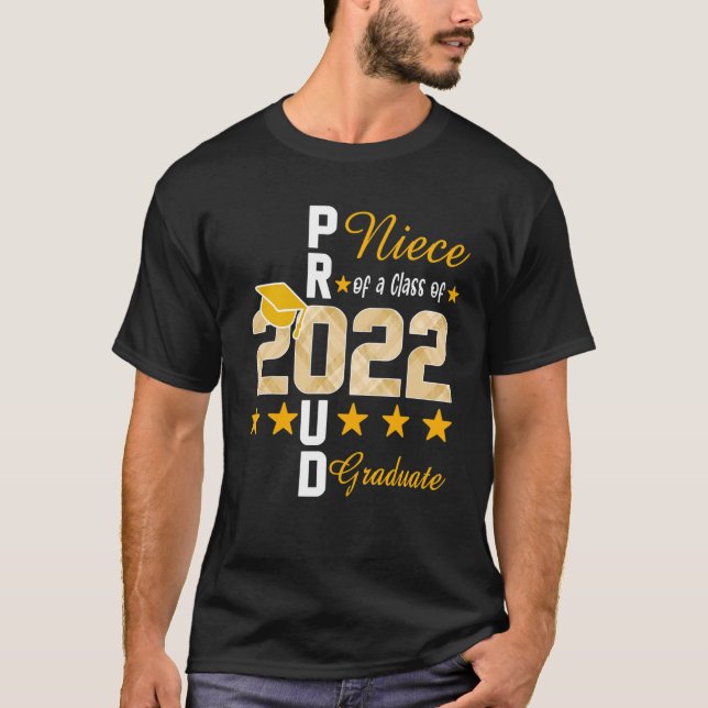 Proud Niece of a Class of 2022 Student Senior 202 T Shirt (Framsida)