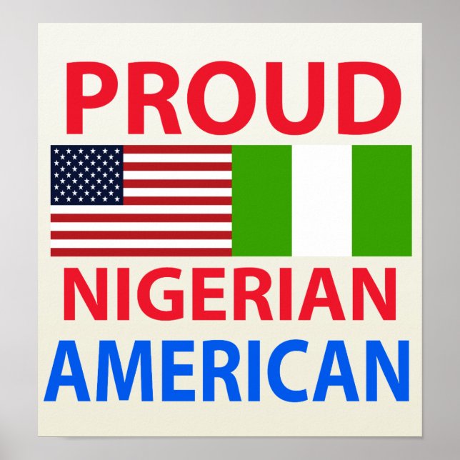 Proud Nigerian American Poster (Framsidan)