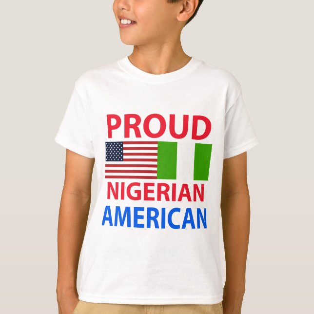Proud Nigerian American T-shirt (Framsida)