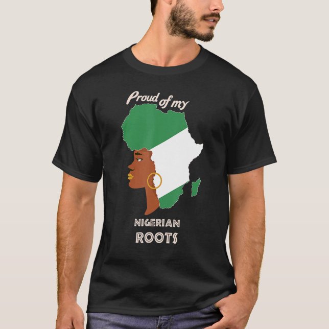 Proud Nigerian Roots Black History Month Women's T Shirt (Framsida)