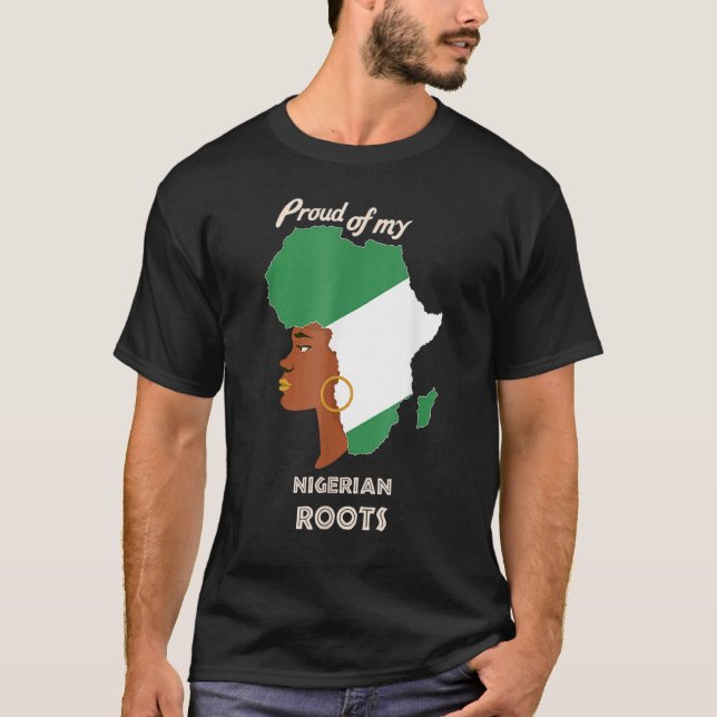 Proud Nigerian Roots Black History Month Women's T Shirt (Framsida)