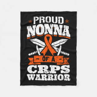 Proud Nonna, en crps Warrior Rsd Awareness Ribbon Fleecefilt