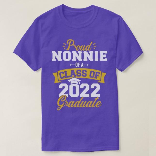 Proud nonnie i klass 2022 student t shirt (Design framsida)
