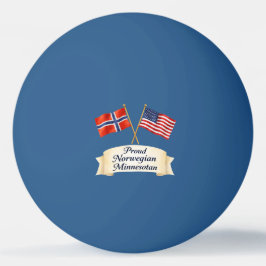 Proud Norwegian Minnesotan Heritage Ping Pong Ball Pingisboll