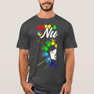 Proud Nurse Autism Awareness Manar Kvinnor accepte T Shirt