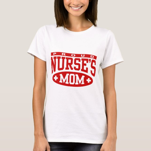 Proud Nurses Mamma T-shirt (Framsida)