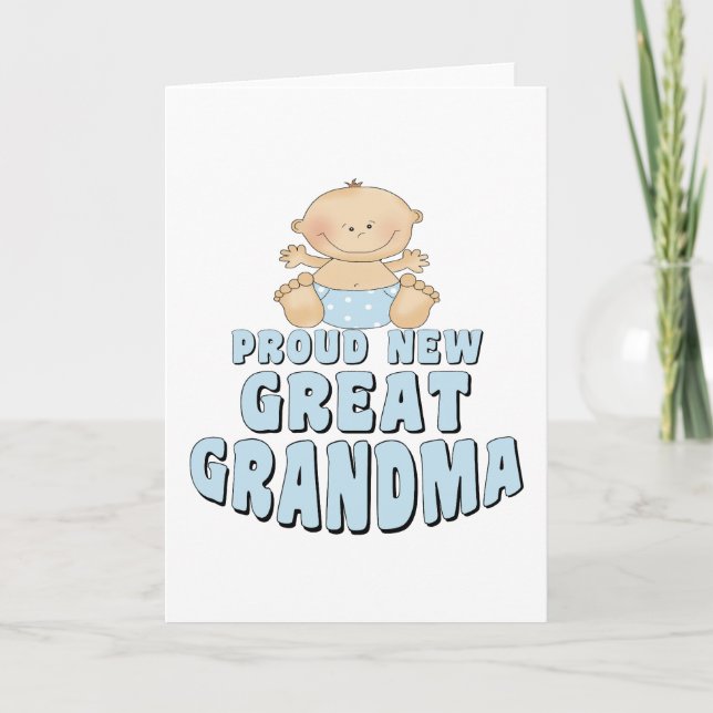 PROUD NY Underbar Grandma T-Shirt Kort (Framsida)