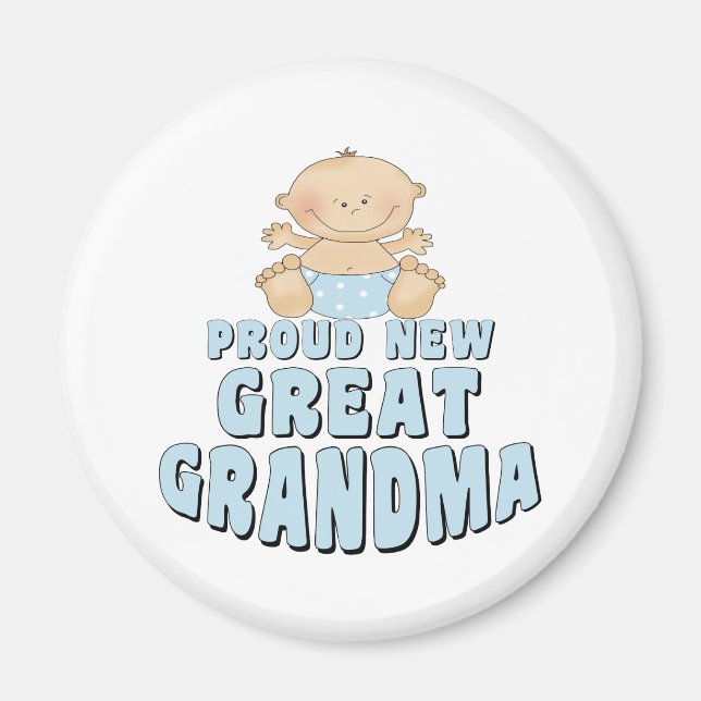 PROUD NY Underbar Grandma T-Shirt Magnet (Framsidan)