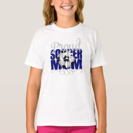 Proud Ocer Mamma med Blue brev T Shirt