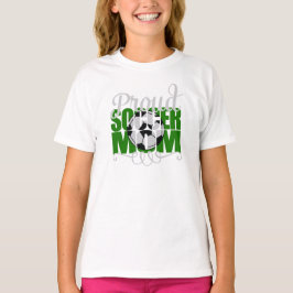 Proud Ocer Mamma med Grönt brev Tee Shirt