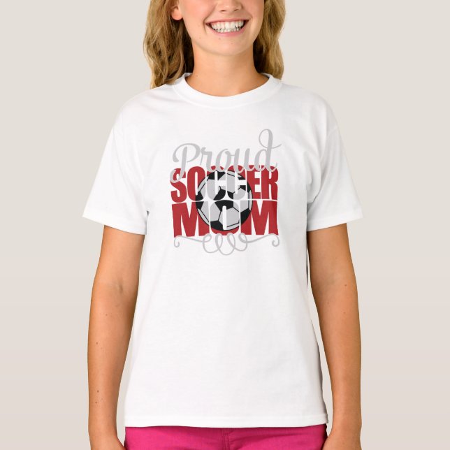 Proud Ocer Mamma med Red brev Tee (Framsida)