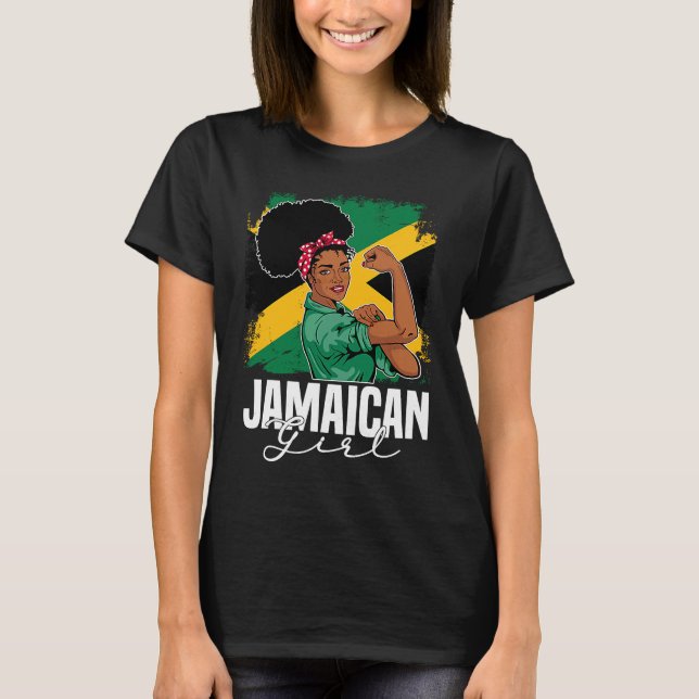 Proud Of My Jamaican Roots Jamaica BHM BLM Pride A T Shirt (Framsida)
