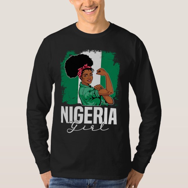 Proud Of My Nigerian Roots Nigeria BHM BLM Pride A T Shirt (Framsida)