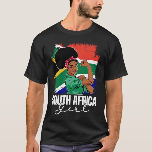 Proud Of My South Africa Roots South African BHM A T Shirt (Framsida)