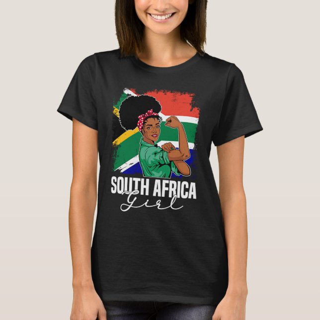 Proud Of My South Africa Roots South African BHM A T Shirt (Framsida)