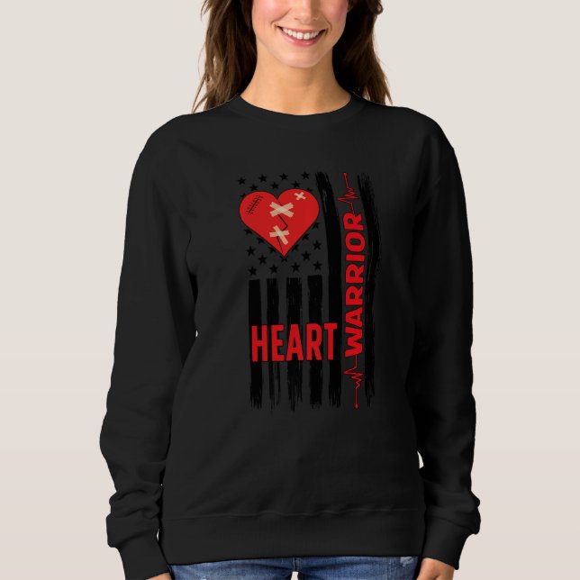 Proud Open Heart Surgery Warrior Open Heart Surger T Shirt (Framsida)