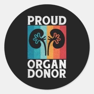 Proud Organ Donor Runt Klistermärke