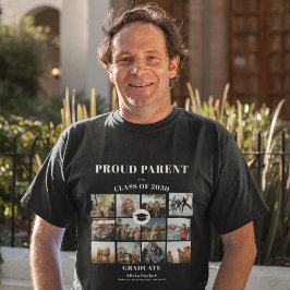 Proud överordnad fotokollage studenten t shirt
