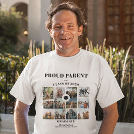Proud överordnad fotokollage studenten t shirt