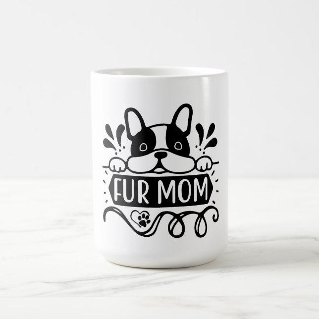 Proud Päls Mamma - Kärlek, förmånen och Tassar Kaffemugg (Center)
