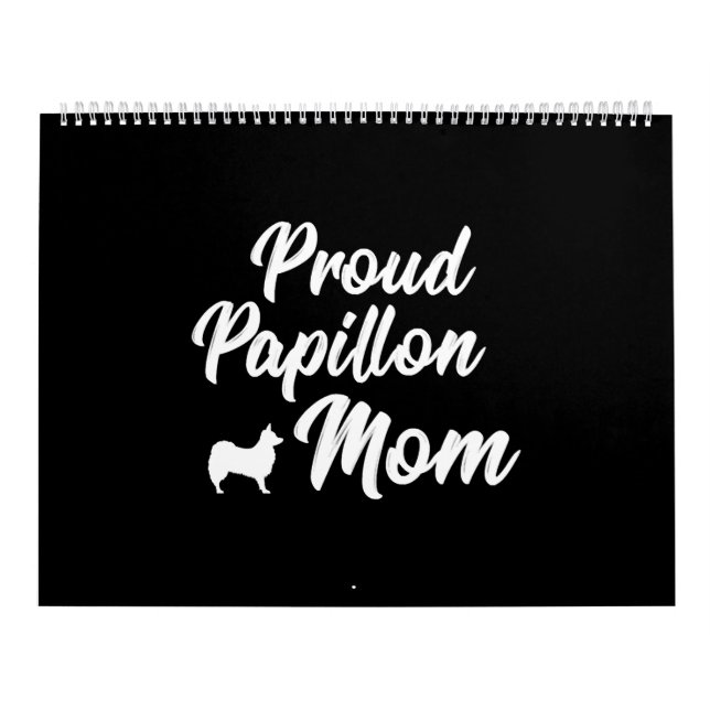 Proud Papillon Hundägare Mamma Mor Gift Kalender (Omslag)