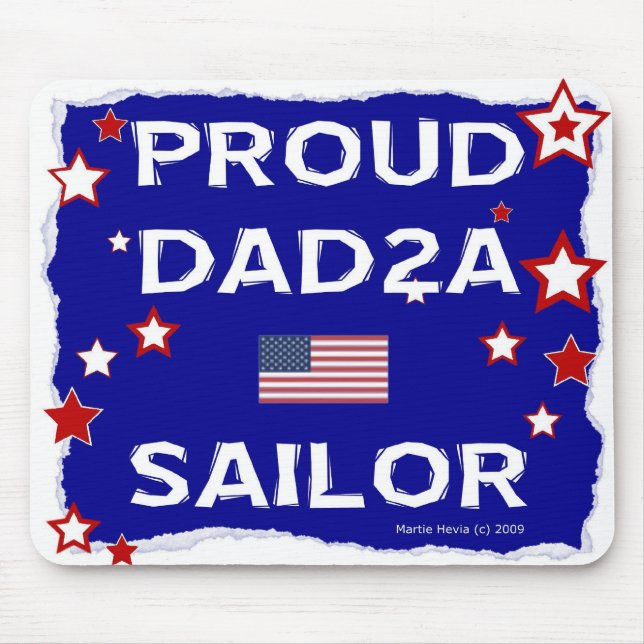Proud PAPPA2A Sailor - Mousepad Musmatta (Framsidan)