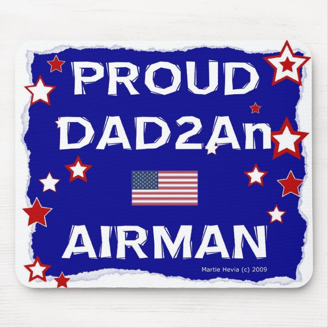 Proud PAPPA2An Airman - Mousepad Musmatta (Framsidan)