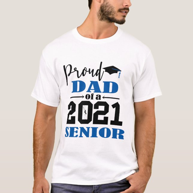 Proud Pappa av 2021 års ledande befattning T Shirt (Framsida)