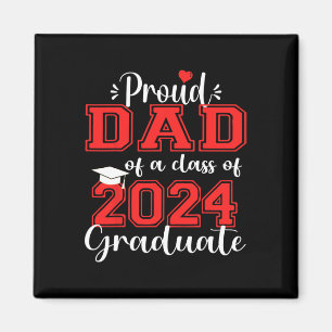 Proud Pappa av 2024 års familjeskola i Student Fan Magnet