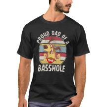 Proud Pappa av Basshole Basset Hound T-Shirt