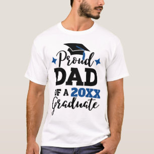 Proud Pappa av en 2022 student svart blått skyddst T Shirt