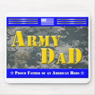 Proud Pappa av en amerikansk Hero Gift Mouse Pad Musmatta