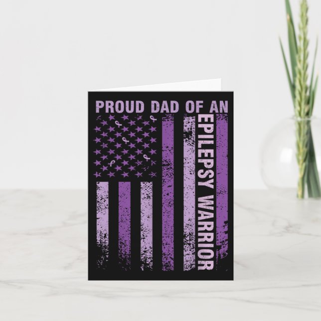Proud Pappa av en epilepsianfallare för epilepsi Kort (Framsida)
