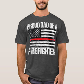 Proud Pappa av en Firefighter Fireman Parent T Shirt