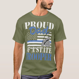 Proud Pappa av en statlig polisman vid armén T Shirt