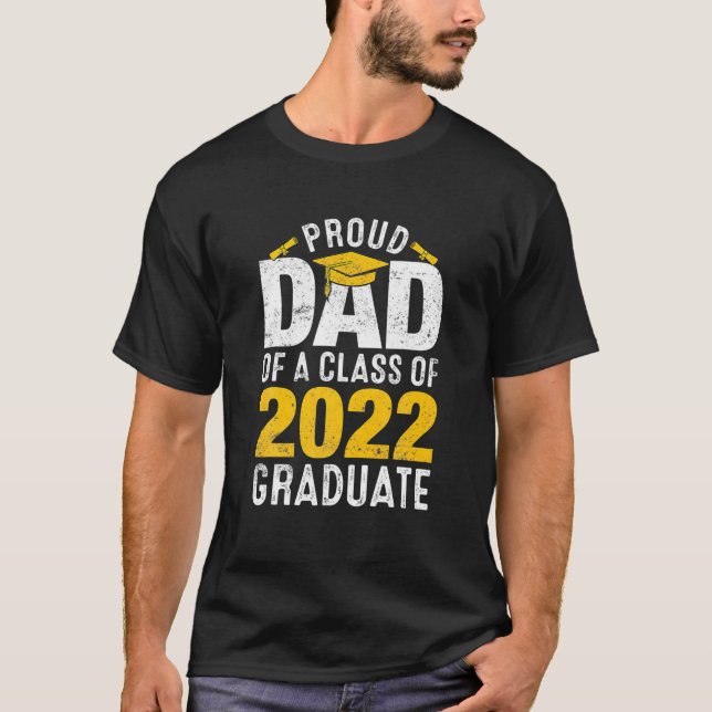 Proud Pappa av familjen Gradu i Student 2022 T Shirt (Framsida)