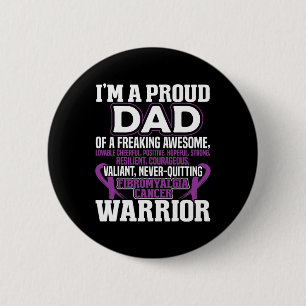 Proud Pappa Fibromyalgia Awareness Ribbon Manar Fa Knapp